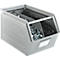 Schäfer Shop Select magazijnemmer met open voorzijde, met draagbeugel, L 550 x B 307 x H 298 mm, 40 l, 150 kg, staal, elektrolytisch verzinkt