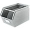 Schäfer Shop Select magazijnemmer met open voorzijde, met draagbeugel, L 550 x B 307 x H 298 mm, 40 l, 150 kg, staal, elektrolytisch verzinkt