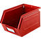 Schäfer Shop Select magazijnemmer met open voorzijde, staal, L 238 x B 149 x H 128 mm, 3,5 l, 8 kg, RAL 3000 (vuurrood)