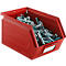 Schäfer Shop Select magazijnemmer met open voorzijde, staal, L 238 x B 149 x H 128 mm, 3,5 l, 8 kg, RAL 3000 (vuurrood)