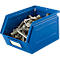 Schäfer Shop Select magazijnemmer met open voorzijde, staal, L 238 x B 149 x H 128 mm, 3,5 l, 8 kg, RAL 5015 (hemelsblauw)