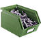 Schäfer Shop Select magazijnemmer met open voorzijde, staal, L 238 x B 149 x H 128 mm, 3,5 l, 8 kg, RAL 6011 (resada groen)