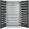 Schäfer Shop Select Magazinschrank, 10 Fachböden, ohne Ausstattung, B 1200 x T 500 x H 1935 mm, Stahl, lichtgrau/anthrazitgrau