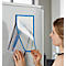Schäfer Shop Select magneetlijst, voor A4-documenten, UV-bestendige PET-folie, blauw, 4 stuks