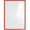Schäfer Shop Select magneetlijst, voor A4-documenten, UV-bestendige PET-folie, rood, 4 stuks