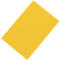 Yellow, rectangular sheet, diagonally in front of a white background.