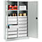 Schäfer Shop Select Materiaalkast MS 2512, met 14 laden, B 1200 x D 500 x H 1935 mm, dun plaatstaal, lichtgrijs