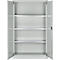 Schäfer Shop Select materiaalkast MSI 16409, B 950 x D 400 x H 1535 mm, 3 etages, staal, lichtgrijs RAL 7035