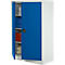 Schäfer Shop Select Materiaalkast MSI 16412i, B 1200 x D 400 x H 1535 mm, 3 etages, staal, lichtgrijs/gentiaan blauw