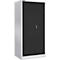 Schäfer Shop Select materiaalkast MSI 2509, 4 tussenlegborden, cilinderslot, B 950 x D 500 x H 1935 mm, alu wit RAL 9006/antracietgrijs RAL 7016