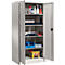 Schäfer Shop Select materiaalkast MSI 2509 S, versterkte uitvoering, tot 100 kg/legbord, B 950 x D 500 x H 1935 mm, lichtgrijs/lichtgrijs 