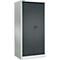 Schäfer Shop Select materiaalkast MSI 2609 S, versterkte uitvoering, tot 100 kg/plank, B 950 x D 600 x H 1935 mm, lichtgrijs/antracietgrijs