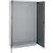Schäfer Shop Select Materialschrank MS 2412, H 1935 mm, Leergehäuse, weißaluminium RAL 9006// RAL 7016 anthrazitgrau