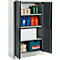 Schäfer Shop Select Materialschrank MSI 16408i , B 800 x T 400 x H 1535 mm, 3 Böden, Stahl, lichtgrau/anthrazitgrau