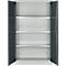 Schäfer Shop Select Materialschrank MSI 16409i, B 950 x T 400 x H 1535 mm, 3 Böden, Stahl, lichtgrau/anthrazitgrau