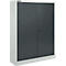 Schäfer Shop Select Materialschrank MSI 16409i, B 950 x T 400 x H 1535 mm, 3 Böden, Stahl, lichtgrau/anthrazitgrau
