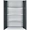 Schäfer Shop Select Materialschrank MSI 16409i, B 950 x T 400 x H 1535 mm, 3 Böden, Stahl, Weißalu/anthrazitgrau