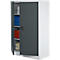 Schäfer Shop Select Materialschrank MSI 16412i, B 1200 x T 400 x H 1535 mm, 3 Böden, Stahl, Weißalu/anthrazitgrau