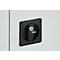 Schäfer Shop Select Materialschrank MSI 2509, 4 Zwischenböden, Zylinderschloss, B 950 x T 500 x H 1935 mm, lichtgrau RAL 7035/anthrazitgrau RAL 7016