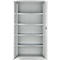 Schäfer Shop Select Materialschrank MSI 2509, 5 OH, 4 Zwischenböden, Zylinderschloss, B 950 x T 500 x H 1935 mm, lichtgrau RAL 7035/lichtgrau RAL 7035