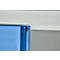 Schäfer Shop Select Materialschrank MSI 2509, 5 OH, 4 Zwischenböden, Zylinderschloss, B 950 x T 500 x H 1935 mm, weißaluminium RAL 9006/enzianblau RAL 5010
