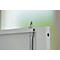 Schäfer Shop Select Materialschrank MSI 2509, 5 OH, 4 Zwischenböden, Zylinderschloss, B 950 x T 500 x H 1935 mm, weißaluminium RAL 9006/weißaluminium RAL 9006