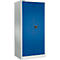 Schäfer Shop Select Materialschrank MSI 2609 S, verstärkte Ausführung, bis 100 kg/Fachboden, B 950 x T 600 x H 1935 mm, lichtgrau/enzianblau