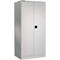 Schäfer Shop Select Materialschrank MSI 2609 S, verstärkte Ausführung, bis 100 kg/Fachboden, B 950 x T 600 x H 1935 mm, weißaluminium/weißaluminium