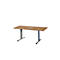 Schäfer Shop Select Mesa de reuniones Planova, rectángulo con Netbox, 1600 x 800 mm, madera de cerezo Romana, cabezal azul genciana