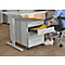 Schäfer Shop Select mobiele container 1233, met handgreep hoekig, lichtgrijs/lichtgrijs/lichtgrijs