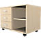 Schäfer Shop Select Mobiles Sideboard, Regal + 3 Schübe + Utensilienschub, B 800, anstellbar links, Ahorn