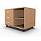 Schäfer Shop Select Mobiles Sideboard, Regal + 3 Schübe + Utensilienschub, B 800, anstellbar links, Buche