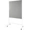 Schäfer Shop Select Moderatiebord SH MT 121, mobiel, aan beide zijden te gebruiken, B 1200 x H 1500 mm, vilt, aluminium &amp; metaal, grijs