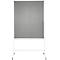Schäfer Shop Select Moderatiebord SH MT 121, mobiel, aan beide zijden te gebruiken, B 1200 x H 1500 mm, vilt, aluminium &amp; metaal, grijs