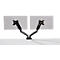 Schäfer Shop Select Monitorarm MX8-124, für 2 Displays bis 32″ & bis 8 kg, neig-/schwenk-/drehbar, höhenverstellbar, Kabelführung, VESA, Tischklemme