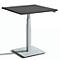 Schäfer Shop Select Monosäulen-Beistelltisch Start Off, elektrisch höhenverstellbar, B 800 x T 800 mm, graphit 