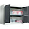 Schäfer Shop Select MS 750 wandkast, tweedeurs, met tussenlegbord, B 750 x D 320 x H 600 mm, staal, lichtgrijs/antracietgrijs