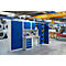 Schäfer Shop Select MS 750 wandkast, tweedeurs, met tussenlegbord, B 750 x D 320 x H 600 mm, staal, lichtgrijs/gentiaan blauw