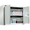 Schäfer Shop Select MS 750 wandkast, tweedeurs, met tussenlegbord, B 750 x D 320 x H 600 mm, staal, lichtgrijs/lichtgrijs