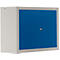 Schäfer Shop Select MS 750 wandkast, tweedeurs, met tussenlegbord, B 750 x D 320 x H 600 mm, staal, witaluminium/enziumblauw