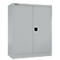 Schäfer Shop Select MS iCONOMY armario con puertas batientes, acero, 3 alturas de archivo, An 800 x P 400 x Al 1215 mm, aluminio blanco RAL 9006