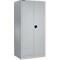 Schäfer Shop Select MSI 2509 opbergkast, 5 OH, 4 tussenlegborden, cilinderslot, B 950 x D 500 x H 1935 mm, wit aluminium RAL 9006/wit aluminium RAL 9006