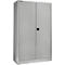 Schäfer Shop Select MSI 2512 materiaalkast, 5 ordnerhoogtes, 4 tussenlegborden, cilinderslot, B 1200 x D 500 x H 1935 mm, alu wit