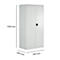 Schäfer Shop Select MSI 2609 materiaalkast, draagvermogen 50 kg per legbord, H 1935 mm, lichtgrijs/lichtgrijs 