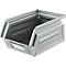 Schäfer Shop Select opbergbox met open voorkant, 0,9 l, 2,5 kg, L 163 x B 102 x H 75 mm, staal, gegalvaniseerd