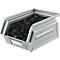 Schäfer Shop Select opbergbox met open voorkant, 0,9 l, 2,5 kg, L 163 x B 102 x H 75 mm, staal, gegalvaniseerd