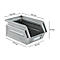 Schäfer Shop Select opbergbox met open voorkant, 0,9 l, 2,5 kg, L 163 x B 102 x H 75 mm, staal, gegalvaniseerd