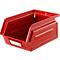 Schäfer Shop Select opbergbox met open voorzijde, 0,9 l, 2,5 kg, L 163 x B 102 x H 75 mm, staal, RAL 3000 (vuurrood)