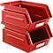 Schäfer Shop Select opbergbox met open voorzijde, 0,9 l, 2,5 kg, L 163 x B 102 x H 75 mm, staal, RAL 3000 (vuurrood)