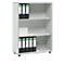 Schäfer Shop Select Open kast MOXXO IQ, hout, 3 vakken, 3 ordnerhoogten, B 801 x D 362 x H 1115 mm, lichtgrijs